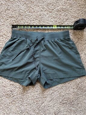 Zella Olive Green Drawstring Athletic Shorts